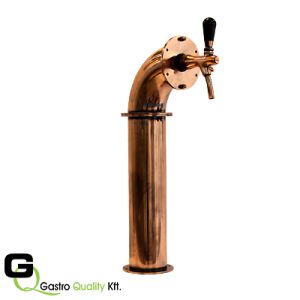 1 csapos, ívelt, slim csapoló torony - bronz
