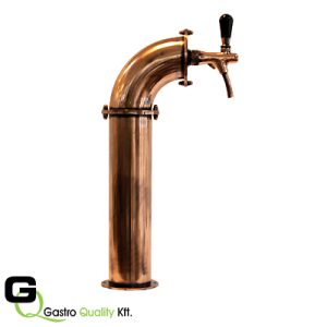 1 csapos, ívelt, slim csapoló torony - bronz