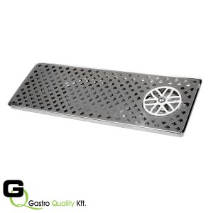 Csepptálca poháröblítővel 600x215x22 mm